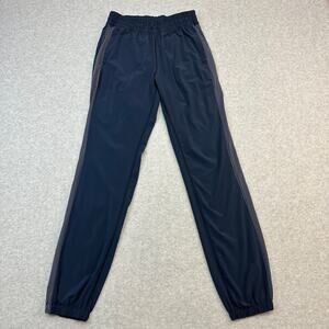 Lululemon Work It Out Track Pants SZ S Wagon Stripe Inkwell Jogger Elastic Waist